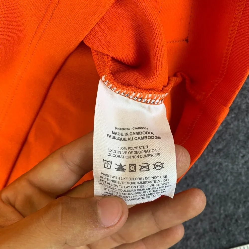 Nike Stock Vapor Select2 Baseball Shirt Youth Medium Orange baseball